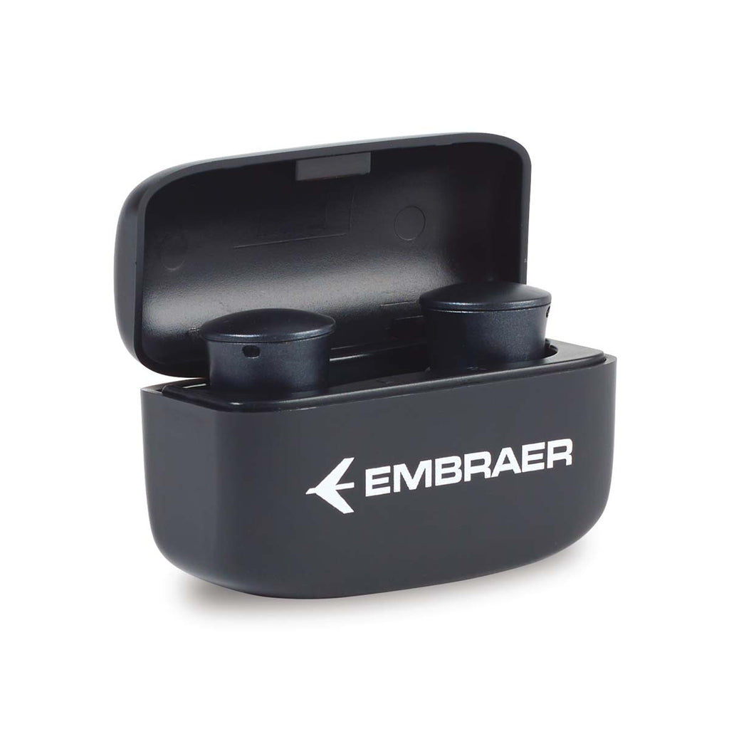 Gemline Black Orbit TWS Earbud with Wireless Charging Case