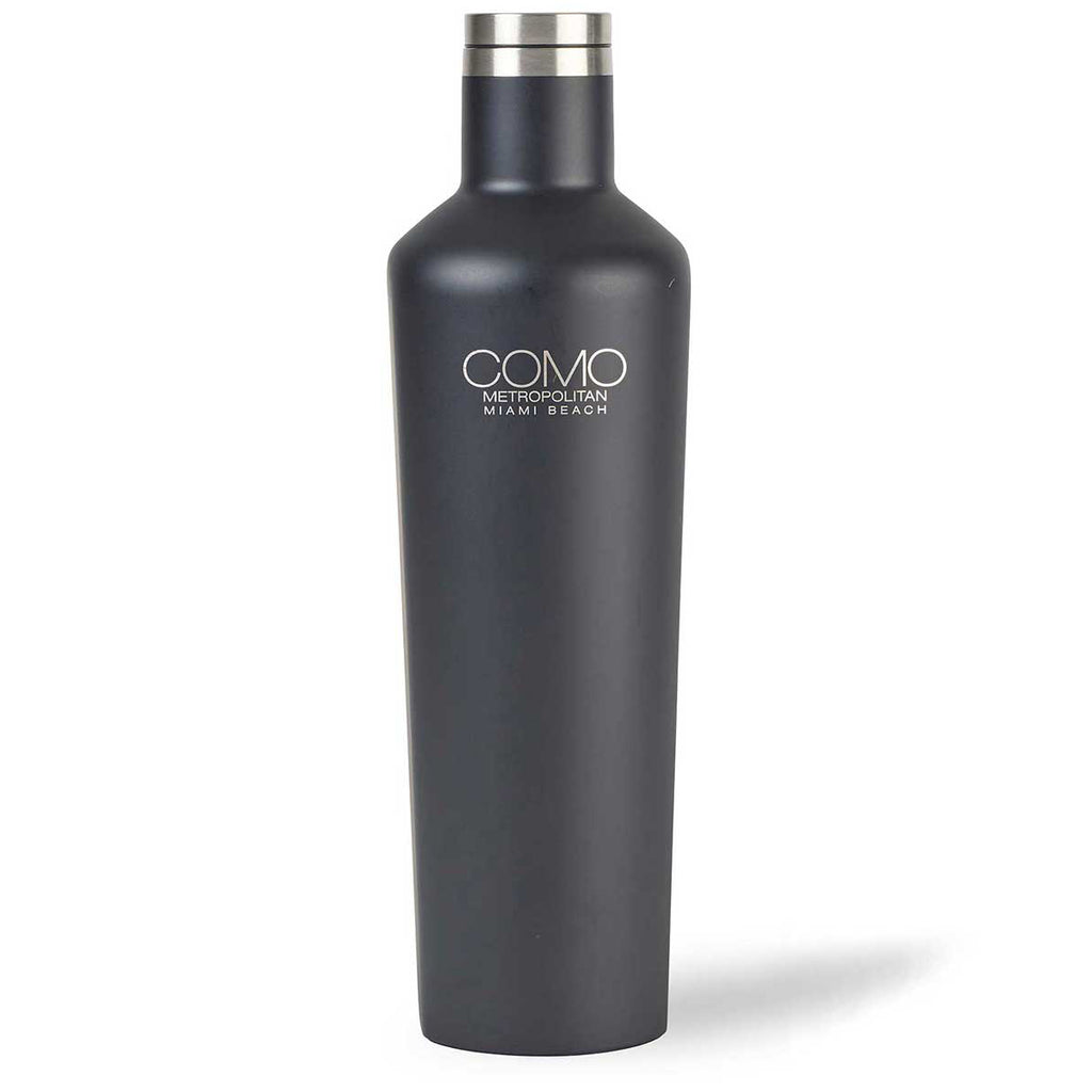 Corkcicle Matte Black Canteen & Stemless Wine Cup Gift Set