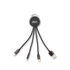Gemline Black Triad 3 in 1 USB-C Charging Cable