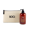 Soapbox Coconut Milk & Sandalwood Healthy Hands Gift Set with Tan Pouch