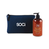 Soapbox Meyer Lemon & Tea Leaves Healthy Hands Gift Set with Navy Pouch