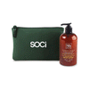 Soapbox Coconut Milk & Sandalwood Healthy Hands Gift Set with Green Pouch