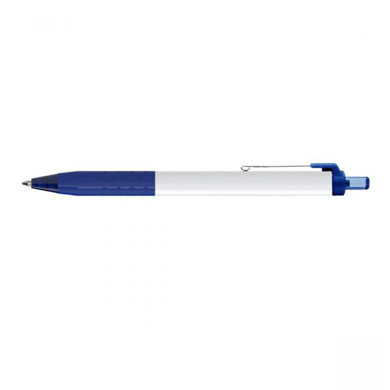 Paper Mate Blue Inkjoy White Barrel Pen - Black Ink