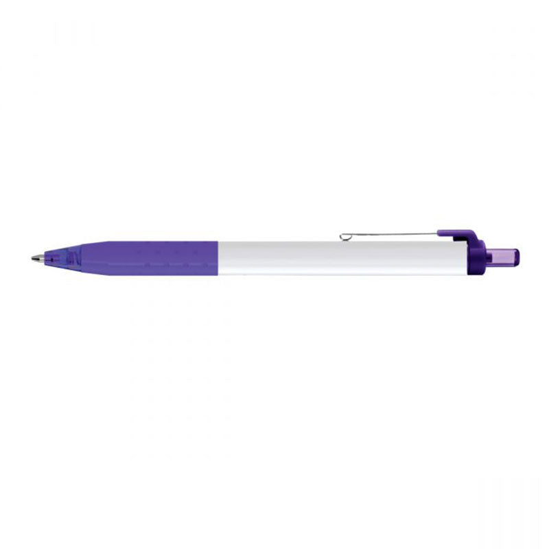Paper Mate Purple Inkjoy White Barrel Pen - Black Ink
