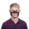 Gemline Black Reusable Clear Face Mask