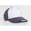 Pacific Headwear White/Graphite Velcro Adjustable Brushed Twill Cap