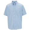 Edwards Men's Blue Short Sleeve Oxford Shirt
