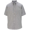 Edwards Men's Grey/Black Short Sleeve Oxford Shirt