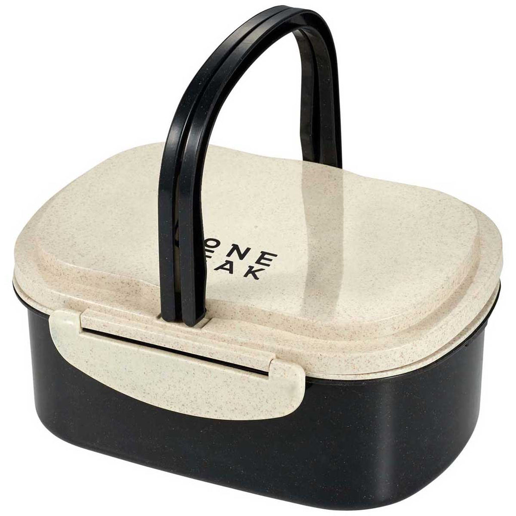 Leed's Black Plastic and Wheat Straw Lunch Box Container
