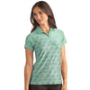 Antigua Women's Jade/Black Multi Chance Polo