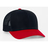 Pacific Headwear Dark Navy/Red Snapback Trucker Mesh Cap