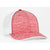 Pacific Headwear Red Heather Snapback Trucker Cap