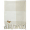 Field & Co. Tan 100% Organic Cotton Check Throw Blanket