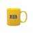 ETS Yellow C-Handle Ceramic Mug 11 oz
