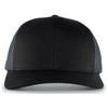 Pacific Headwear Black/Graphite/Black Trucker FlexFit Snapback Cap