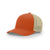 Richardson Dark Orange/Khaki Mesh Back Split Trucker R-Flex Hat