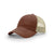 Richardson Brown/Khaki Mesh Back Split Garment Washed Trucker Hat
