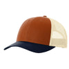 Richardson Dark Orange/Birch/Navy Low Pro Trucker Hat