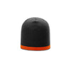 Richardson Black/Orange Rib Knit Beanie