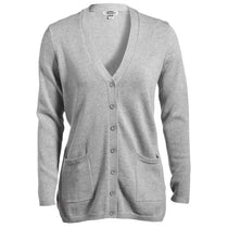 Edwards Women's Grey Heather V-Neck Long Cardigan