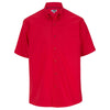 Edwards Men's Red Lightweight Short Sleeve Poplin Shirt