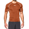 Under Armour Men's Texas Orange/White HeatGear Armour S/S Compression Shirt