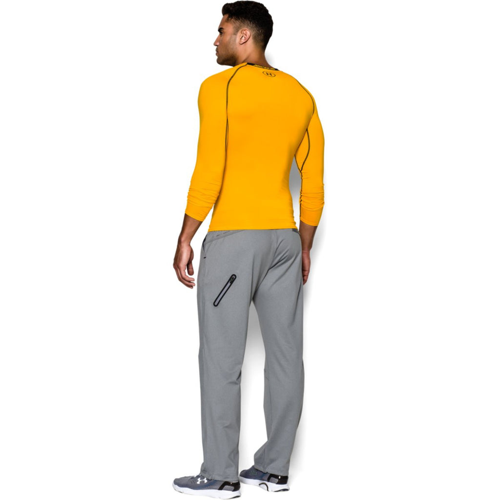 Under Armour Men's Gold HeatGear Armour L/S Compression Shirt