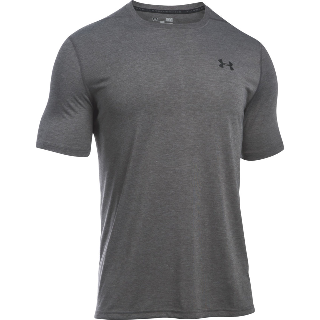 Under Armour Men's Grey UA Threadborne Short Sleeve Shirt