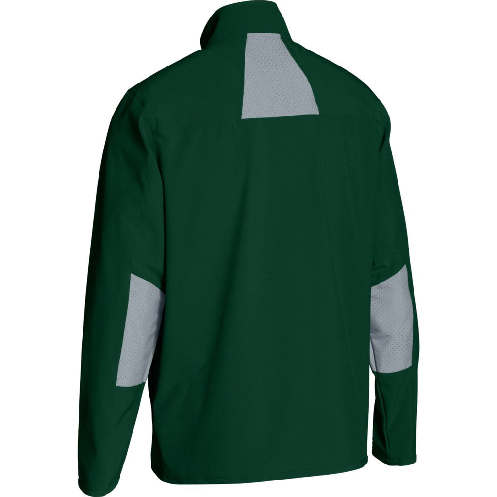 Under Armour Men's Green Squad Woven Warm-Up Jacket