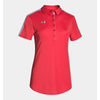 Under Armour Women's Red Team Colorblock Polo