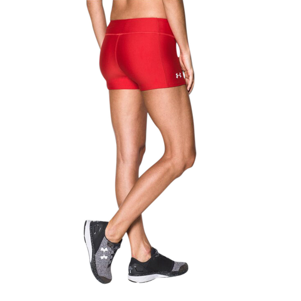 Under Armour Women's Red On The Court Shorts 3"