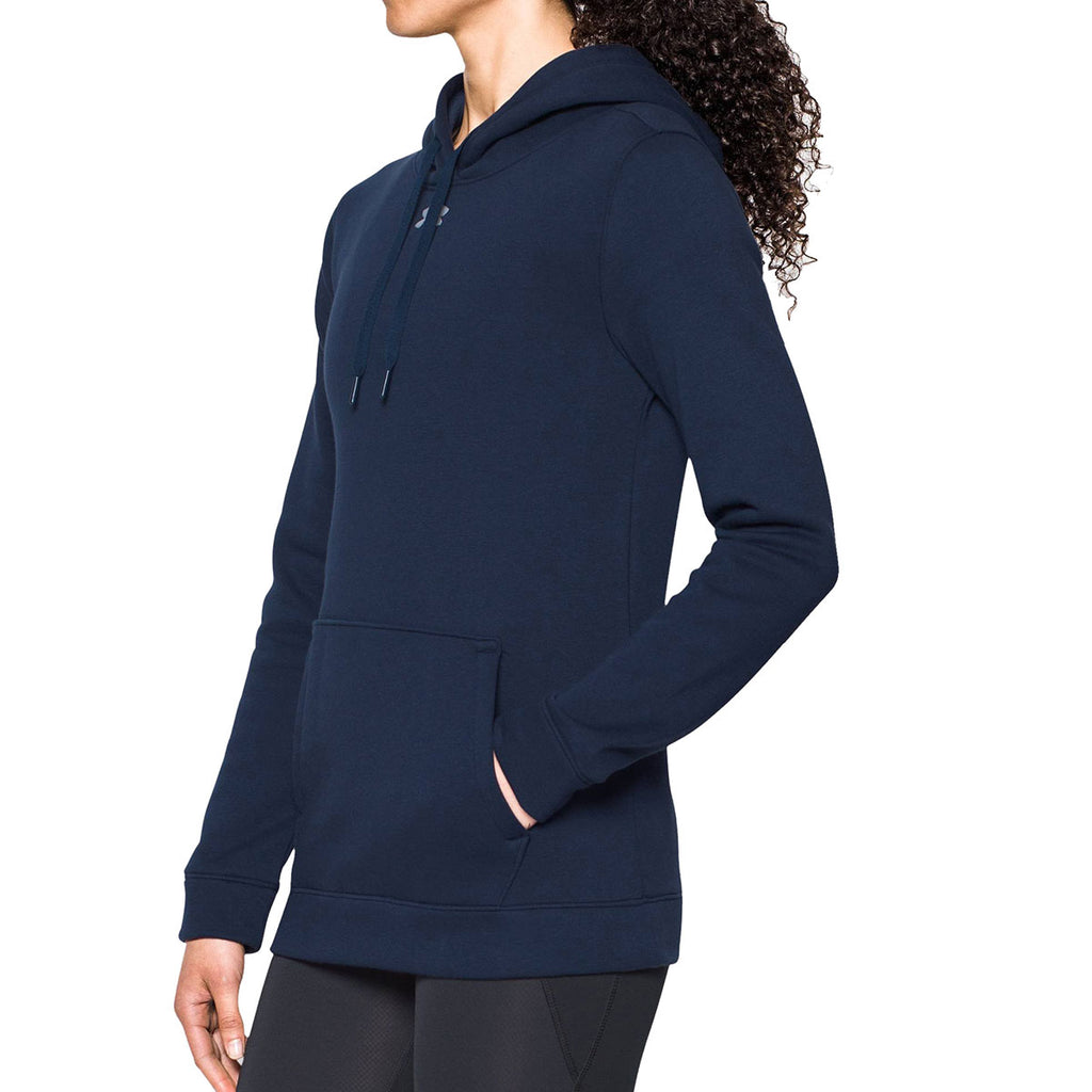 Under Armour Women's Midnight Navy Hustle Fleece Hoody