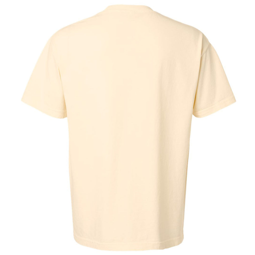 American Apparel Unisex Faded Cream Garment Dyed Heavyweight Cotton Tee