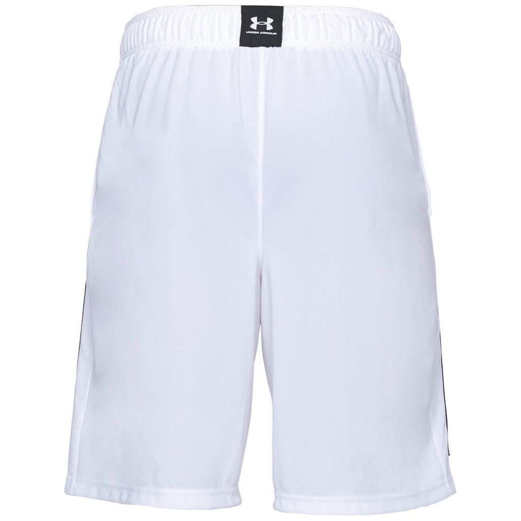 Under Armour Men's White/Black Baseline 10" Shorts