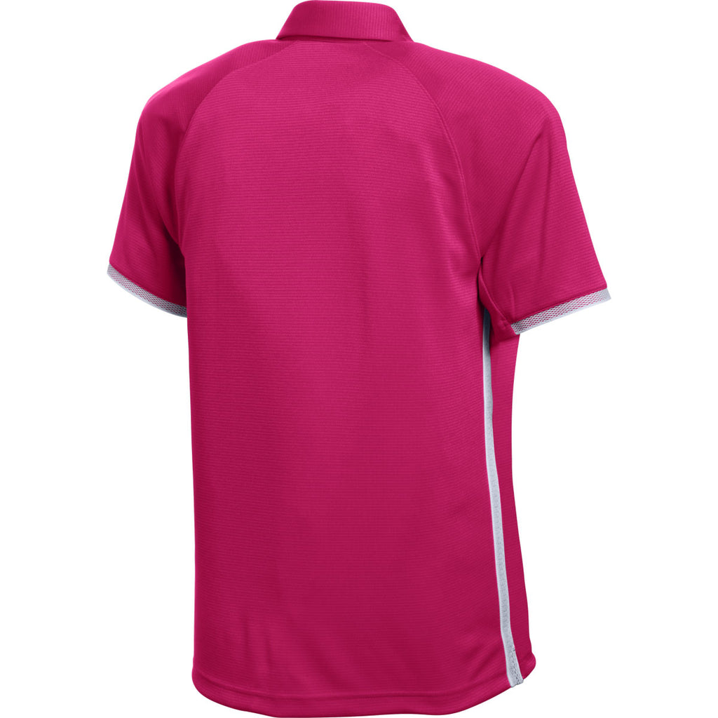 Under Armour Men's Tropic Pink Rival Polo