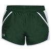 Under Armour Women's Forest Green Team Fly By Shorts