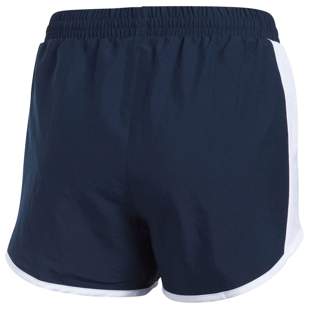 Under Armour Women's Midnight Navy Team Fly By Shorts