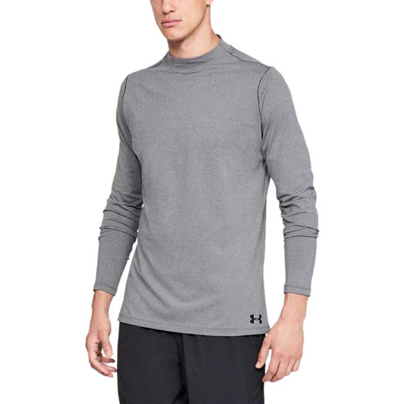 Under Armour Men's Charcoal Light Heather CG Mock Fitted