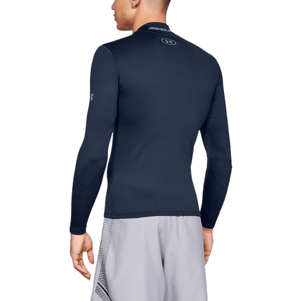 Under Armour Men's Midnight Navy CG Mock Fitted