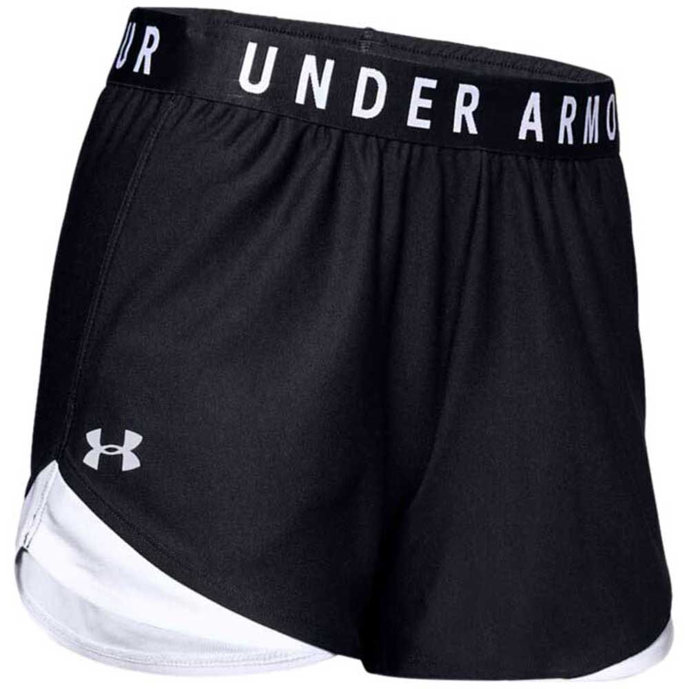 Under Armour Women's Black/White Play Up Shorts 3.0