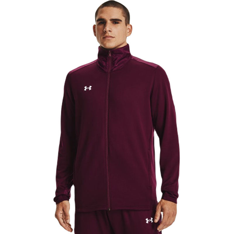Under Armour Men's Maroon/White Command Warm-Up Full-Zip