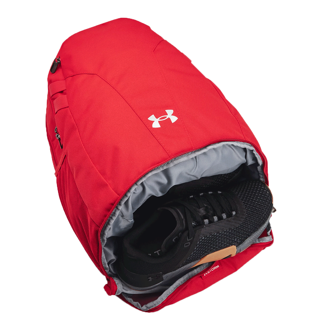 Under Armour Red Hustle 5.0 Backpack