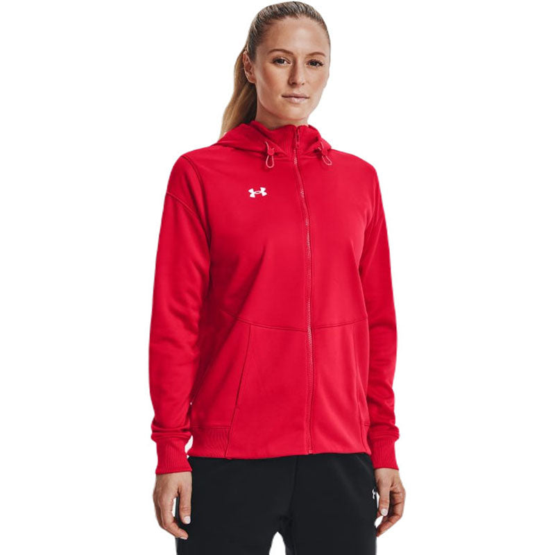 Under Armour Women's Red Fleece Storm Full Zip