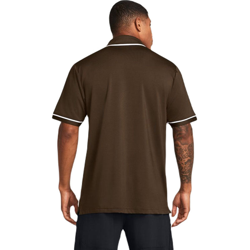 Under Armour Men's Cleveland Brown/White Team Tipped Polo