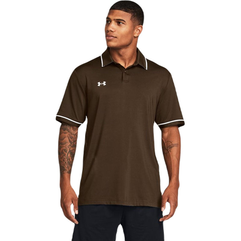 Under Armour Men's Cleveland Brown/White Team Tipped Polo