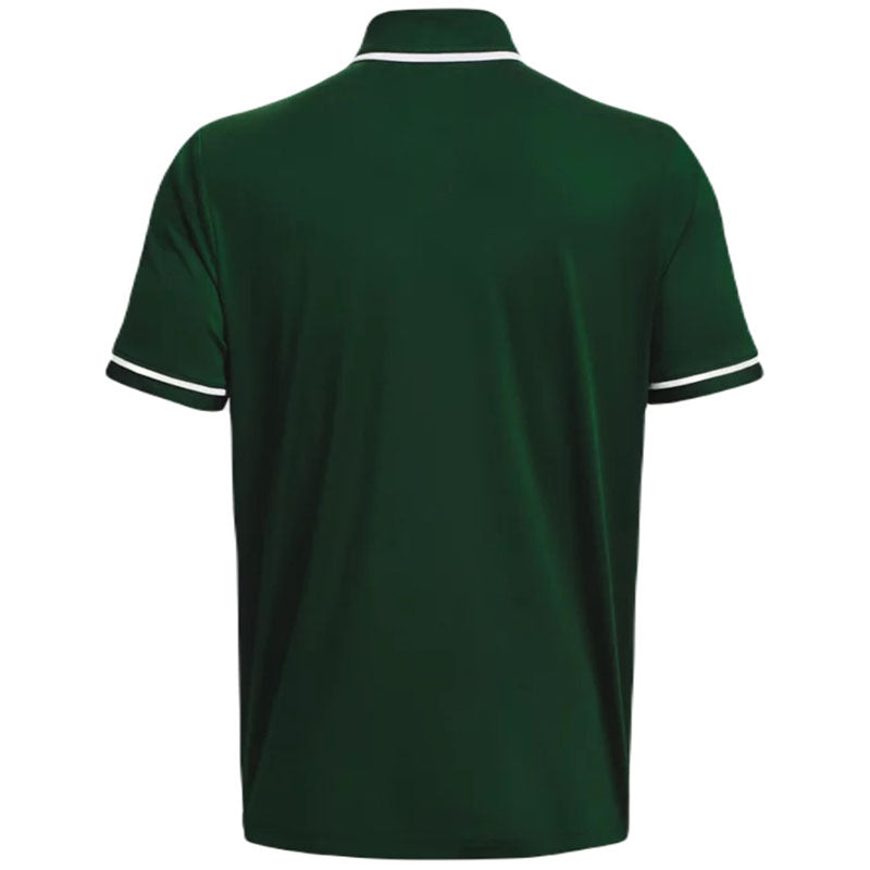Under Armour Men's Forest Green/White Team Tipped Polo