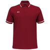 Under Armour Men's Flawless/White Team Tipped Polo