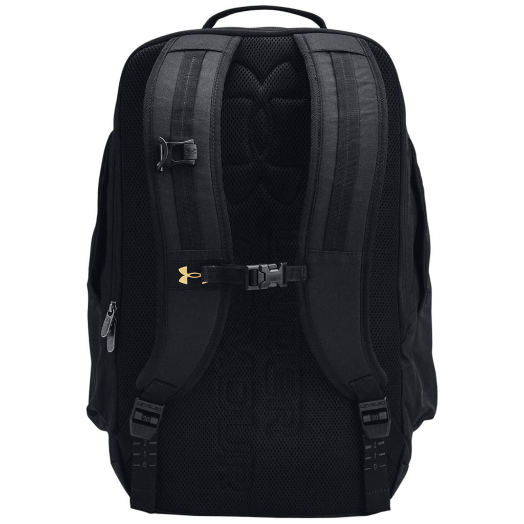 Under Armour Black/Black/Metallic Gold Contain Backpack