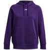 Under Armour Women's Purple/White Rival Fleece Hoodie