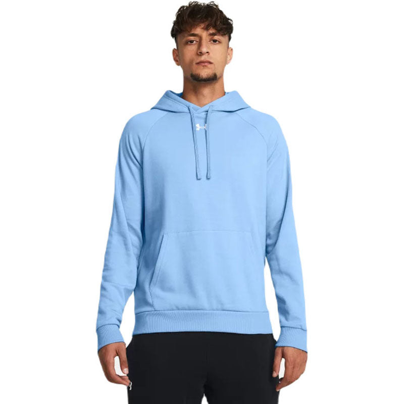 Under Armour Men's Carolina Blue/White Rival Fleece Hoodie